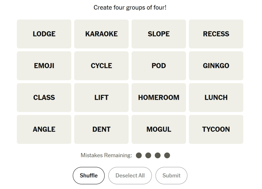 Screenshot of Connections