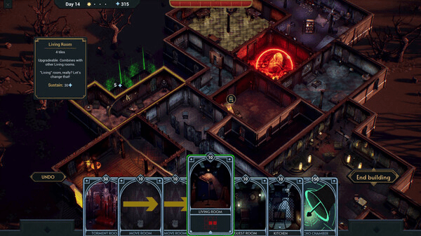 Screenshot of gameplay from the game Deck of Haunts